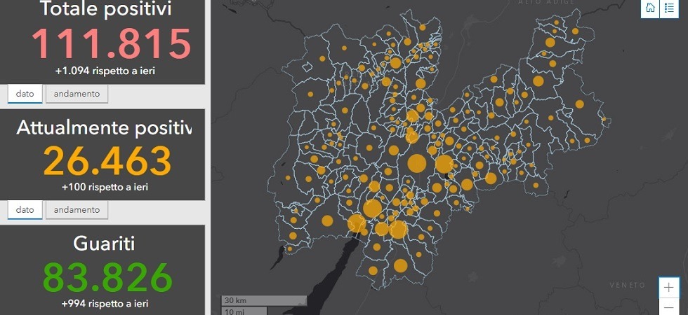 Covid in Trentino, quasi il 10% degli abitanti di Vignola-Falesina positivo
